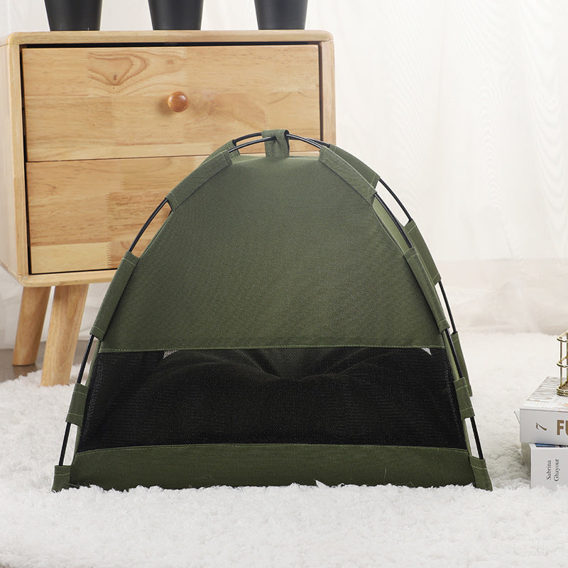 Cool & Cozy Pet Tent Bed - All-in-One Comfort for Cats & Dogs