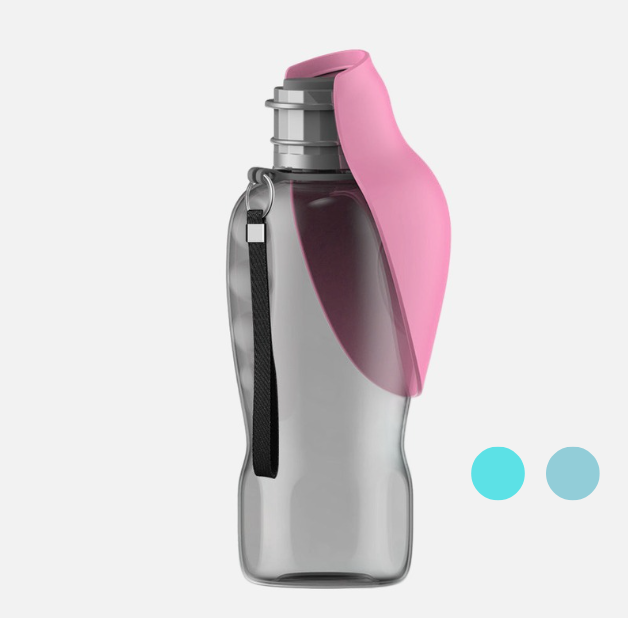 portable dog water bottle - Portable Water Bottle with Built-In Bowl