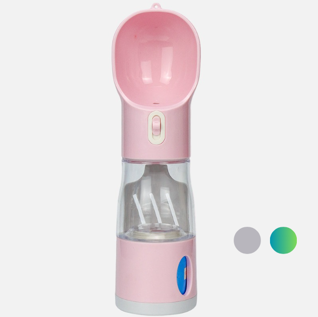 travel dog water bottle- just click, pour, and let your furry friend drink fresh water anytime