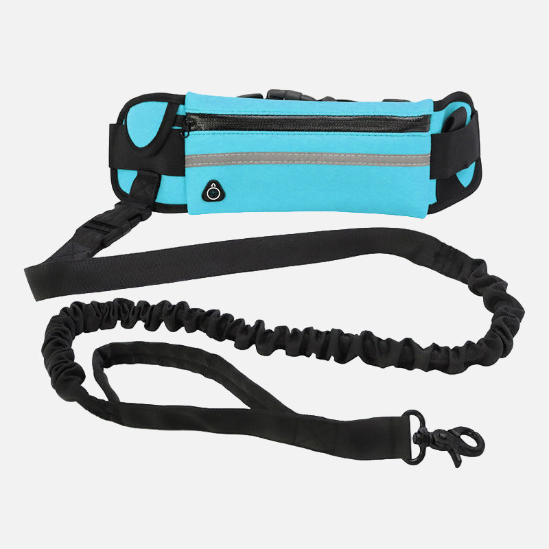 Hands-Free Dog Leash- belt with a storage pocket