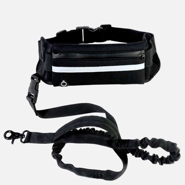 Hands-Free Dog Leash- belt with a storage pocket