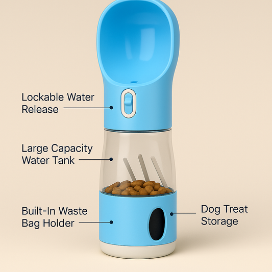 🐾 The All-in-One Dog Water Bottle – Your Dog’s Best Travel Companion