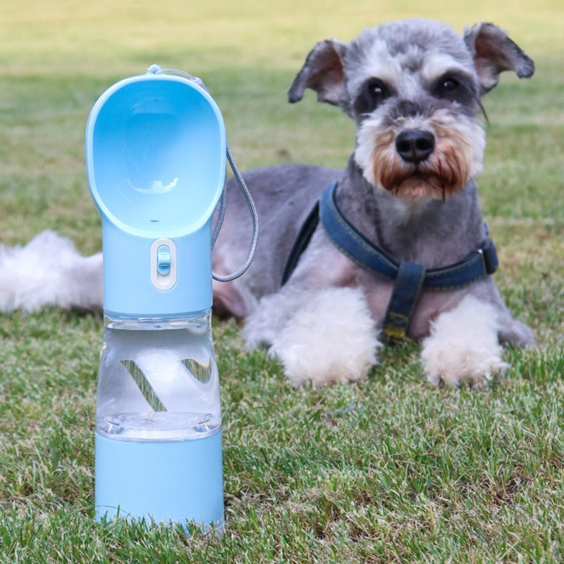 travel dog water bottle- just click, pour, and let your furry friend drink fresh water anytime