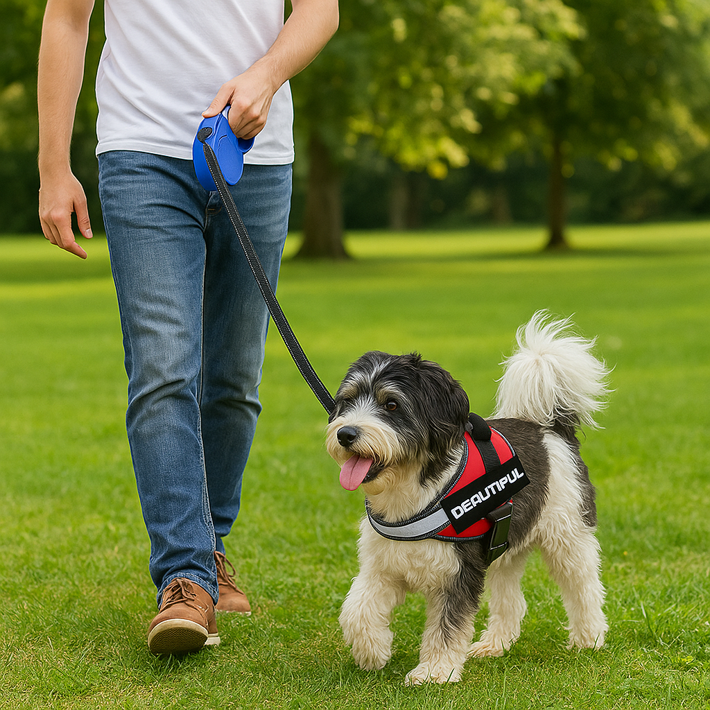 רצועה זוהרת לכלב - בטיחות ונראות מקסימלית בלילה