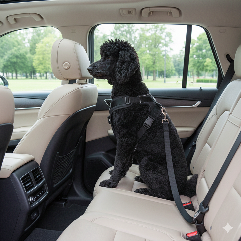 חגורת בטיחות לרכב לכלבים