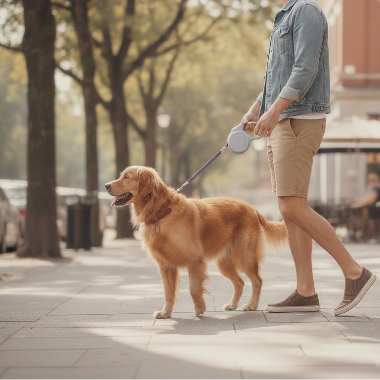 רצועת כלבים אוטמטית