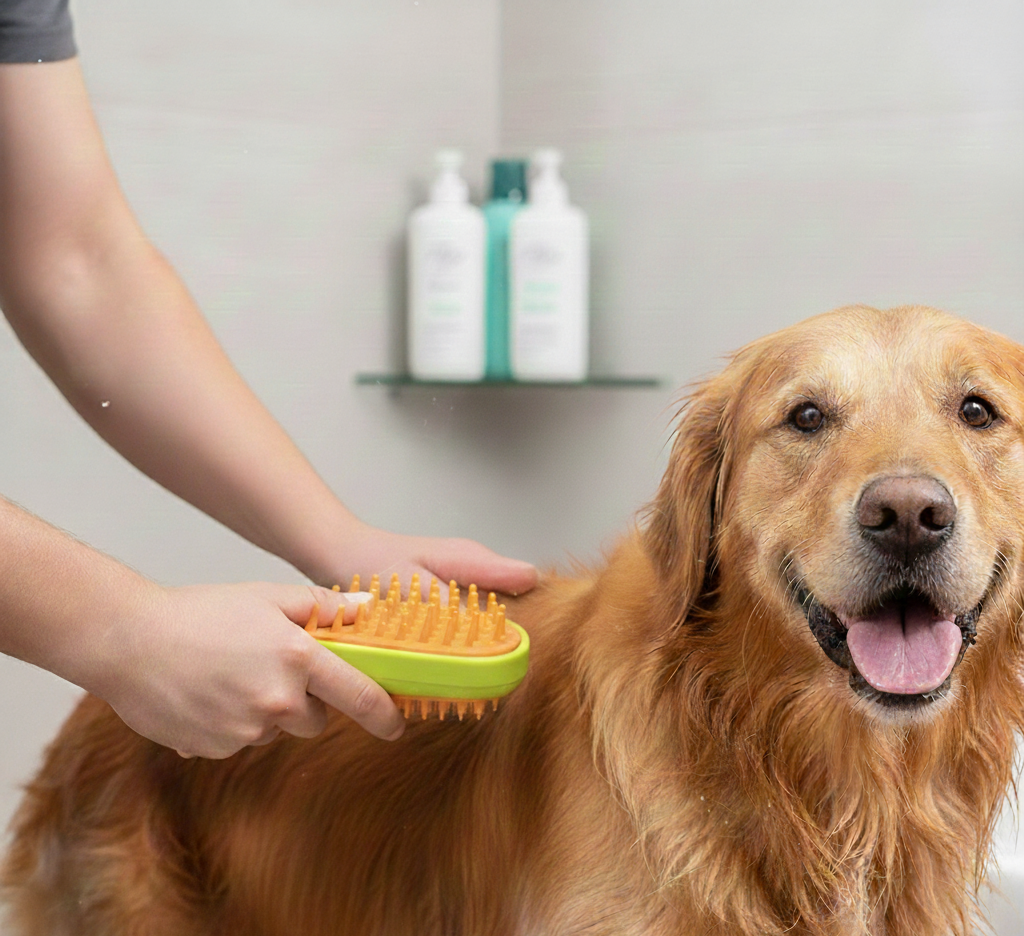 מברשת שמפו לכלבים