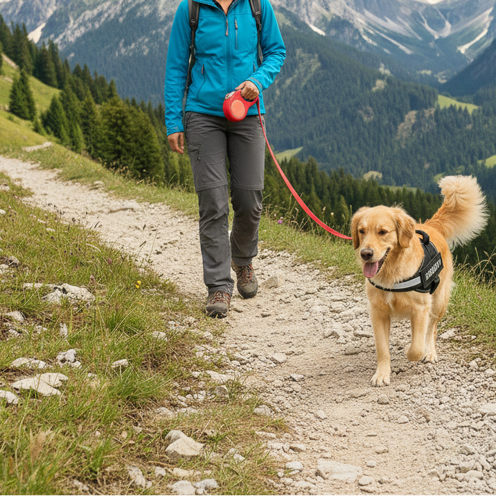 רצועה זוהרת לכלב - בטיחות ונראות מקסימלית בלילה