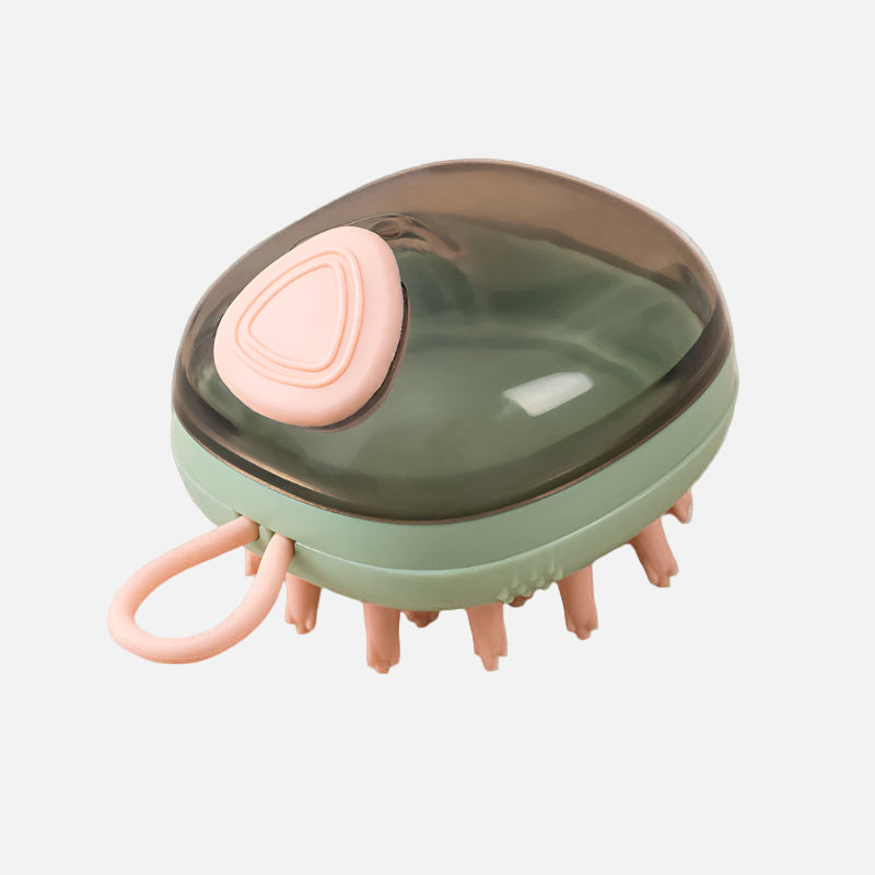 EasyBath Dog Brush - 2-in-1 Grooming & Bathing Tool with Soft Silicone woofpoof woof poof