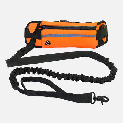 Hands-Free Dog Leash- belt with a storage pocket