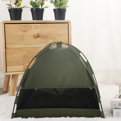 Cool & Cozy Pet Tent Bed - All-in-One Comfort for Cats & Dogs