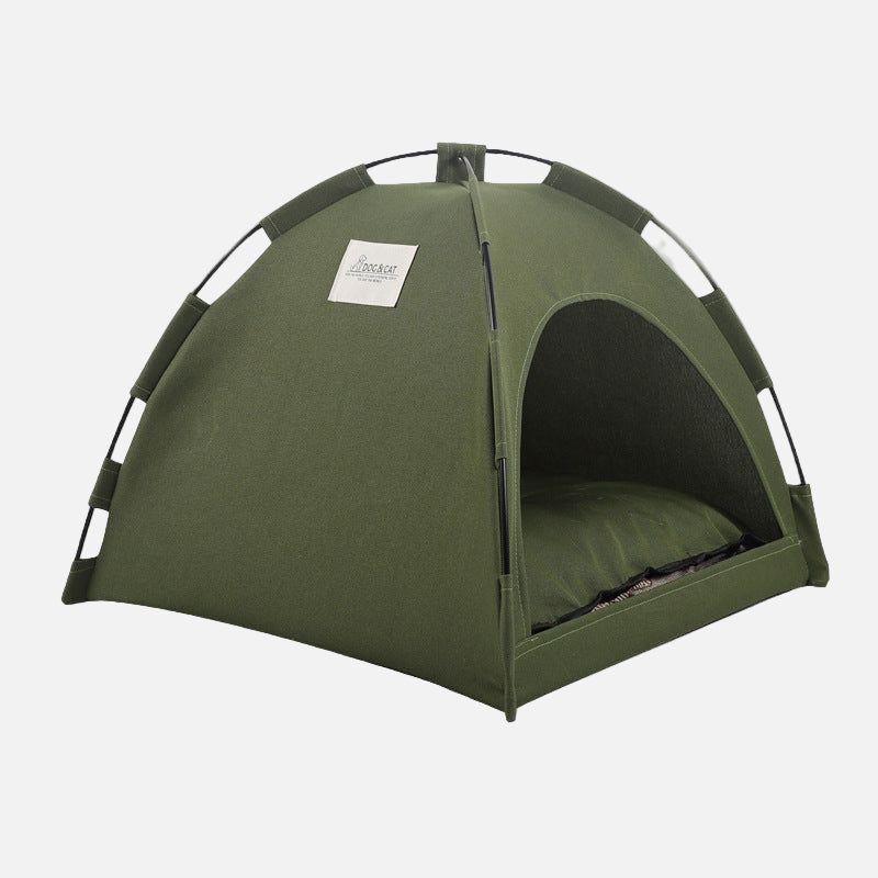 Cool & Cozy Pet Tent Bed - All-in-One Comfort for Cats & Dogs woofpoof woof poof