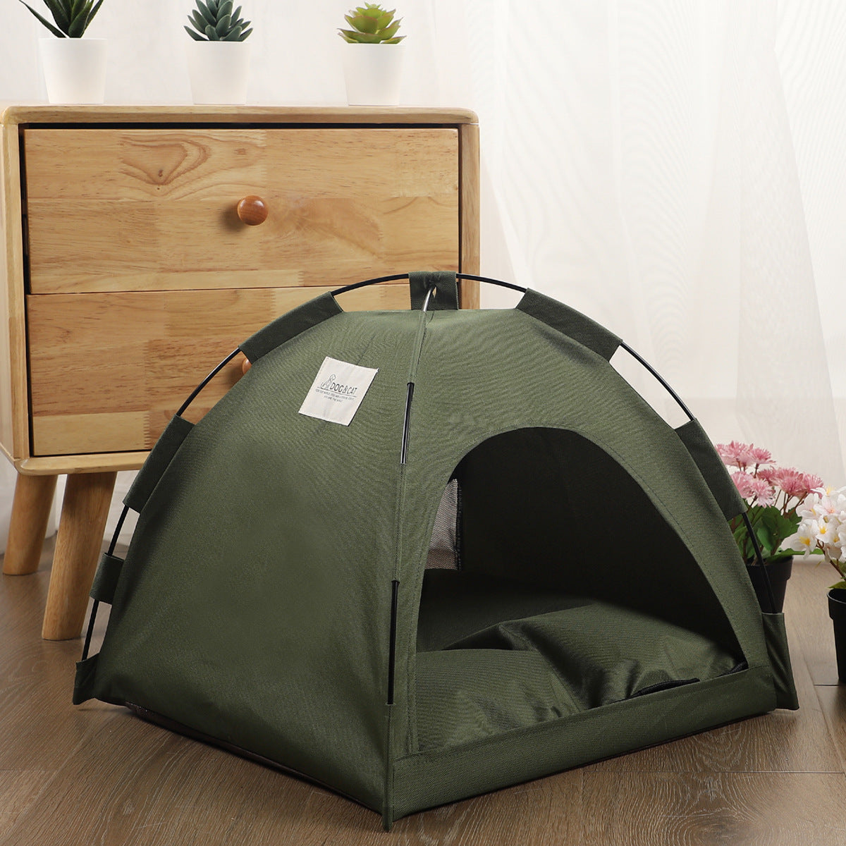 Cool & Cozy Pet Tent Bed - All-in-One Comfort for Cats & Dogs